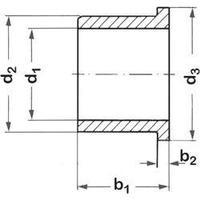 Collared bush Reely Inside diameter: 3 mm Outside diameter: 6 mm Width: 4.5 mm 1 pc(s)