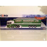 Corgi Cc13777 Scania R Curtainside Trailer - Diecast Lucey Trans Ltd 1:50
