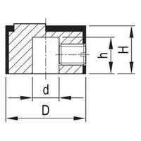 Control knob Aluminium (Ø x H) 12 mm x 7.2 mm OKW A1412441 1 pc(s)