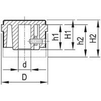 Control knob Aluminium (Ø x H) 22.2 mm x 15.5 mm OKW A1422469 1 pc(s)