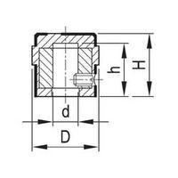 control knob aluminium x h 159 mm x 15 mm okw a1416469 1 pcs