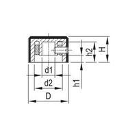 Control knob Aluminium (Ø x H) 22.8 mm x 13 mm OKW A1422260 1 pc(s)