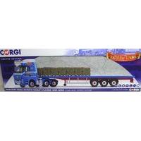 Corgi 1:50 Mercedes Actros Facelift Flatbed And Load Charlie Lauder Truck Model