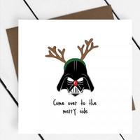 Come Over to the Merry Side | Darth Vader Christmas Card
