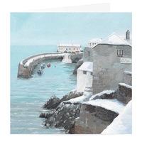 Coverack Harbour Christmas Card