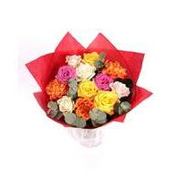 Colourful Mixed Rose Bouquet