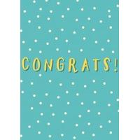 Congrats polka dots| Congratulations Card |WB1106