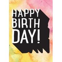 Colour Splash| Happy Birthday Card |GO1039SCR