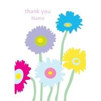 Colourful Daisy | Thank You Card