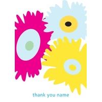 Colourful Flowers | Thank You Card