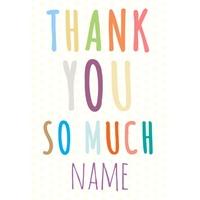 Colourful | Thank You Card | TY1010