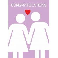 Congratulations women | Civil Engagement Card | DM2036