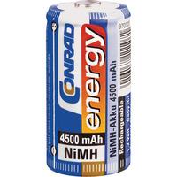 conrad energy 250010 rechargeable c battery x1 nimh 4500mah 12v