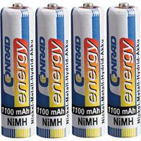 conrad energy 251111 aaa rechargeable battery x4 nimh 1100 mah 12v