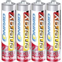 conrad energy rechargeable aaa battery x4 nizn 16v