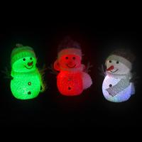 colour change led snowmen 3 pack