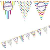 Congratulations Paper Party Flag Bunting
