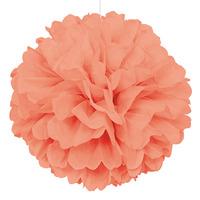 Coral Paper Pom Pom