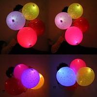 Coway Stars Light Up Balloon Filled With Printed Star LED Printing Balloon(Random Color)