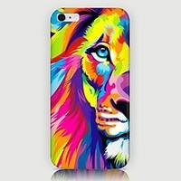 Colorful Lion Pattern Back Case for iPhone 6 Plus