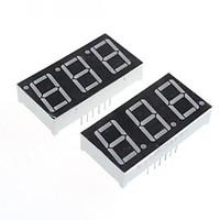 Compatible (for Arduino) 3-Digit 12-Pin Display Module - 0.56in.(2PCS)