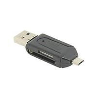 Combo Micro USB OTG SD TF Card Reader for Cell Phone S4 S5 Note2 Note3 PC Laptop Macbook