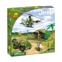 cobi small army jeep willys mash training camp set