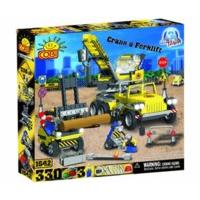 cobi action town crane and forklift 330 piece