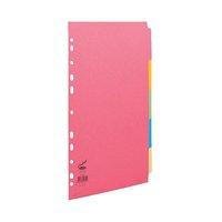 concord bright subject dividers europunched 5 part a4 assorted ref 506 ...