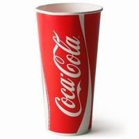 coca cola paper cups 22oz 630ml case of 1000