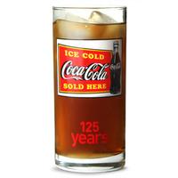coca cola 125th anniversary hiball glass 92oz 260ml pack of 6