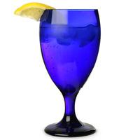 cobalt blue iced tea glasses 16oz 460ml set of 4