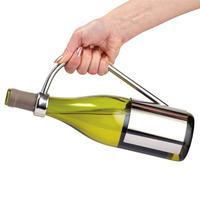 connoisseur deluxe stainless steel wine bottle holder amp pourer