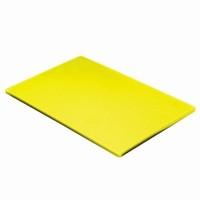 colour coded chopping board 12inch yellow cooked meats single