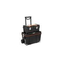 combi toolbox with wheels and extra toolbox