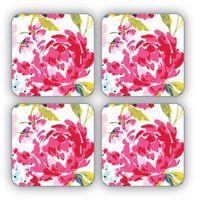 Coasters Floral Romance Set 4