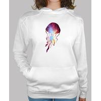 cosmic jellyfish - hooded girl