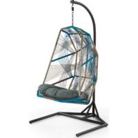 copa outdoor hanging chair cool blue