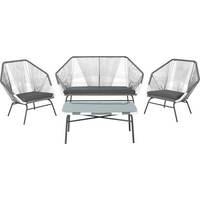 Copa outdoor lounge set, tonal grey