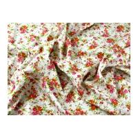 Colourful Floral Print Cotton Poplin Dress Fabric