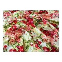 Colourful Floral Print Cotton Poplin Dress Fabric