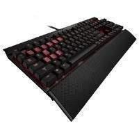 corsair gaming k70 mechanical gaming keyboard backlit red led black ch ...