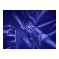 Cotton Velvet Dress Fabric Royal Blue