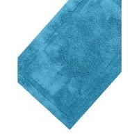 Cotton deep pile soft and absorbent bathroom bath mat rug - Teal