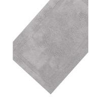 Cotton deep pile soft and absorbent bathroom bath mat rug - Dark Grey