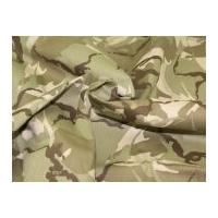 Cotton Drill Camouflage Dress Fabric Desert (Beige)