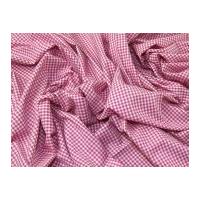 colour woven yarn dyed 2mm gingham cotton chambray dress fabric pink