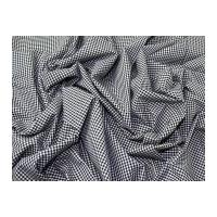 Colour Woven Yarn Dyed 2mm Gingham Cotton Chambray Dress Fabric Black