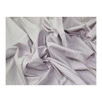 colour woven yarn dyed 2mm stripe cotton chambray dress fabric mauve