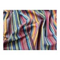 Colour Woven Indian Stripe Cotton Dress Fabric